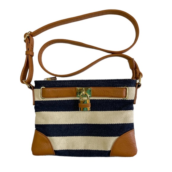 Imoshion Nautical Stripes Crossbody Purse - Picture 1 of 16